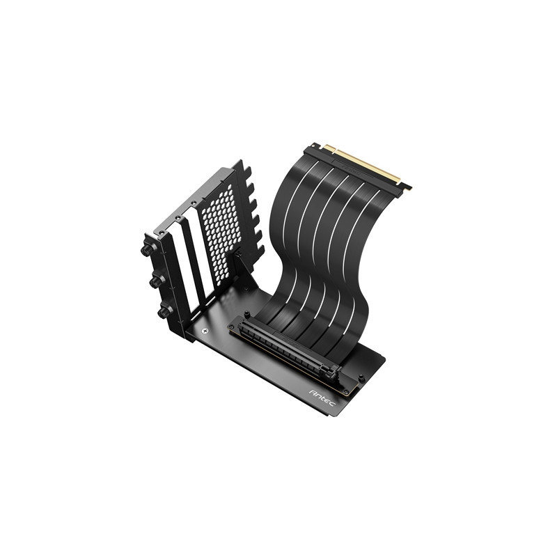Antec RTX50 PCIe 5.0 Riser Cable with 90 degree Bracket Mount  Black   Designed To Allow Vertical Mounting Of A Graphics Card