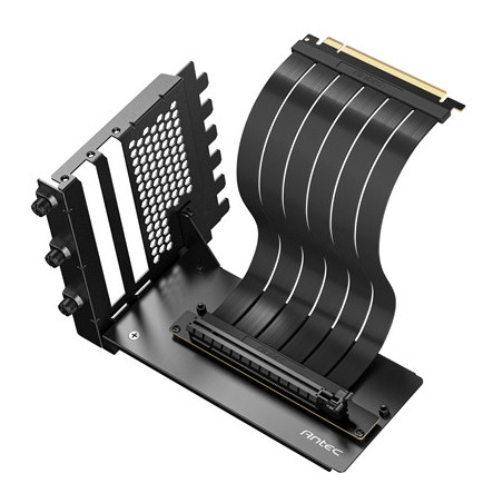 Antec RTX50 PCIe 5.0 Riser Cable with 90 degree Bracket Mount  Black   Designed To Allow Vertical Mounting Of A Graphics Card