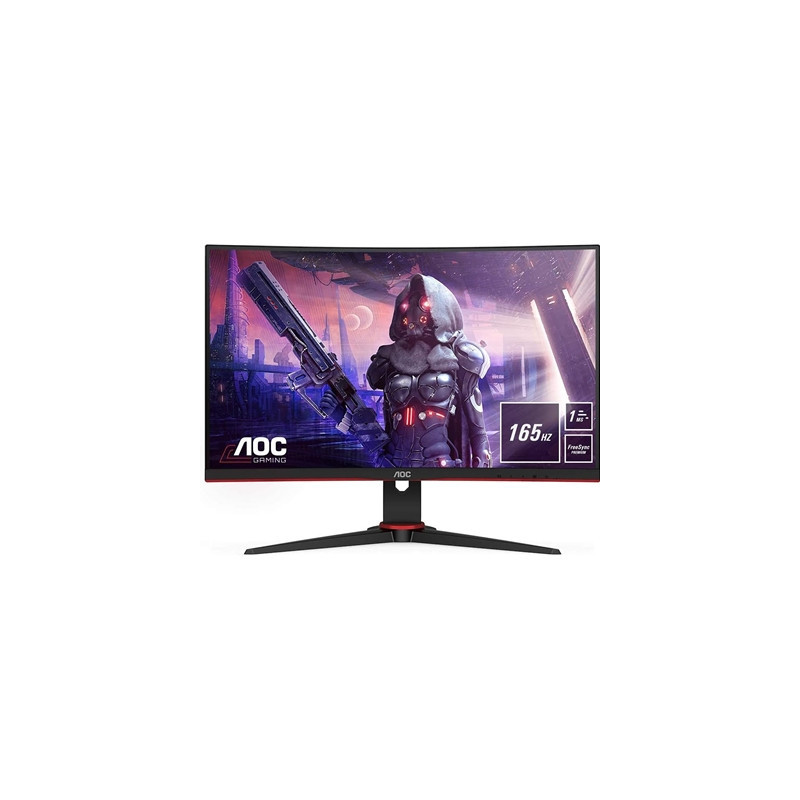 AOC C24G2AE/BK 24 Inch Curved Full HD VA Monitor  165Hz  1ms  DisplayPort  HDMI  VGA  Speakers  AMD FreeSync  VESA