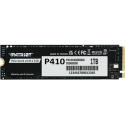 Patriot P410 (P410P1TBM28H) 1TB PCIe Gen4 x4 M.2 SSD    Read 5000MB/s  Write 4500MB/s  5 Year Limited Warranty