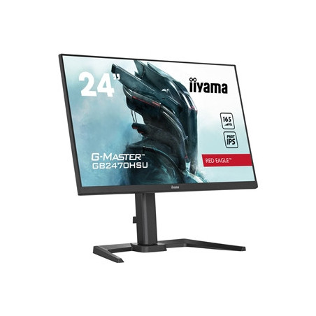 iiyama G-Master Red Eagle 23.8 Inch Gaming Monitor GB2470HSU-B5  Height Adjustable  Full HD  165Hz  0.8ms  FreeSync  HDMI  Displ