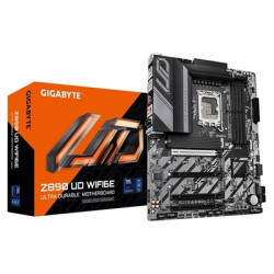 Gigabyte Z890 UD WIFI6E Ultra Durable Intel 1851 Socket Motherboard  ATX  4x DDR5 Slots  3x M.2 Sockets  2.5GbE LAN  Wi-Fi 6E  1