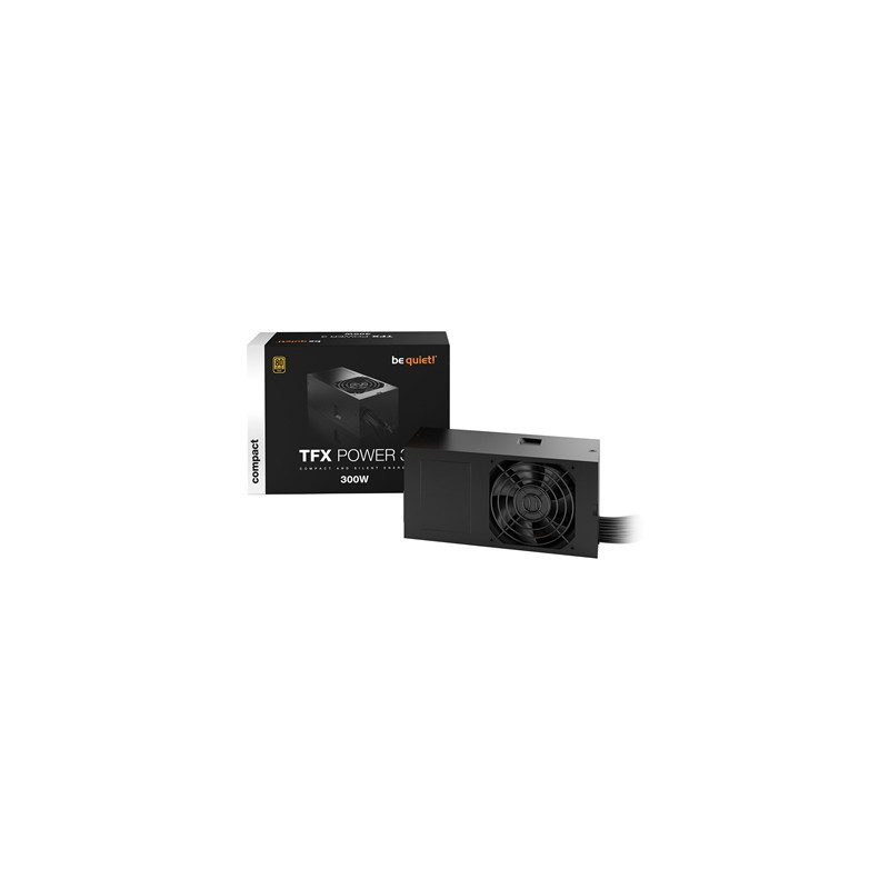 be quiet! 300W TFX Power 3  80 PLUS Gold Wired PSU  Dual Rail  26A +12V  Black  TFX PSU