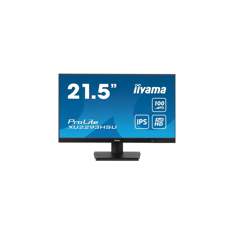 iiyama Prolite XU2293HSU-B6 22 inch IPS Monitor  Full HD  1ms  HDMI  Display Port  100Hz  Speakers  Black  Internal PSU  VESA