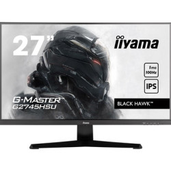 iiyama G-MASTER G2745HSU-B1 27 inch IPS Monitor  Full HD  1ms  HDMI  DisplayPort  USB Hub  Freesync  100Hz  Speakers  Black  Int