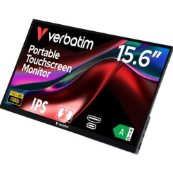 Verbatim Portable 15.6“ FHD Touch Monitor ALU  1920 x 1080 Resolution  60Hz