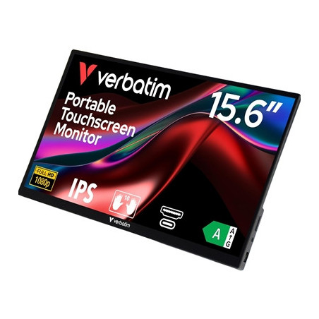 Verbatim Portable 15.6“ FHD Touch Monitor ALU  1920 x 1080 Resolution  60Hz