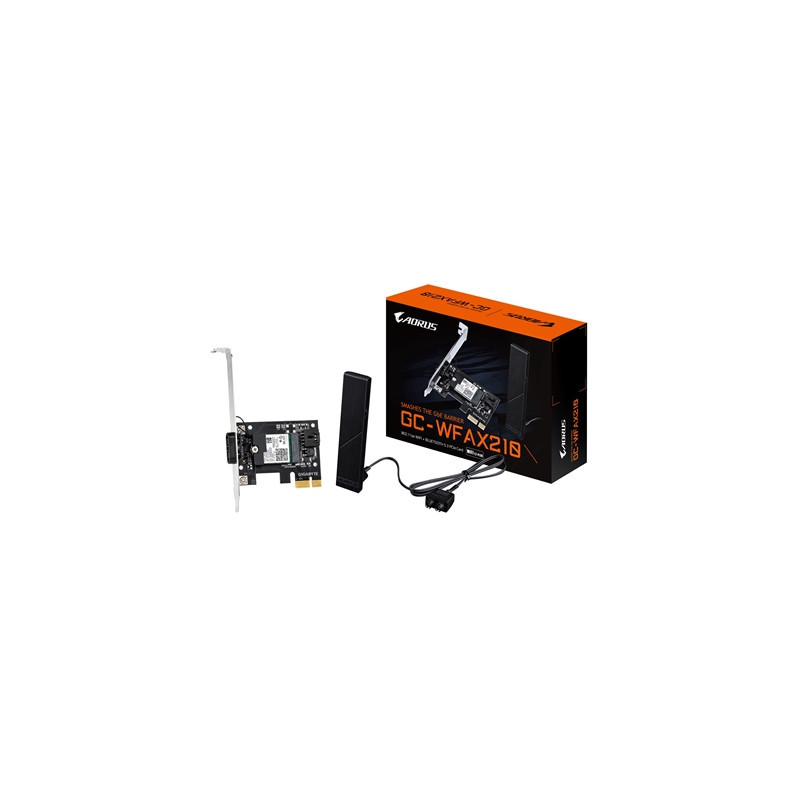 Gigabyte GC-WFAX210 Intel WiFi 6E AX210 2400Mbps Bluetooth 5.2 Wireless PCI-Express Card
