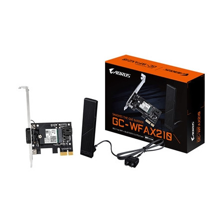 Gigabyte GC-WFAX210 Intel WiFi 6E AX210 2400Mbps Bluetooth 5.2 Wireless PCI-Express Card