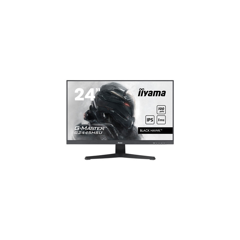 iiyama G-MASTER GB2445HSU-B1 24 inch IPS Monitor  Full HD  1ms  HDMI  DisplayPort  USB Hubx2  Freesync  100Hz  Speakers  Black  
