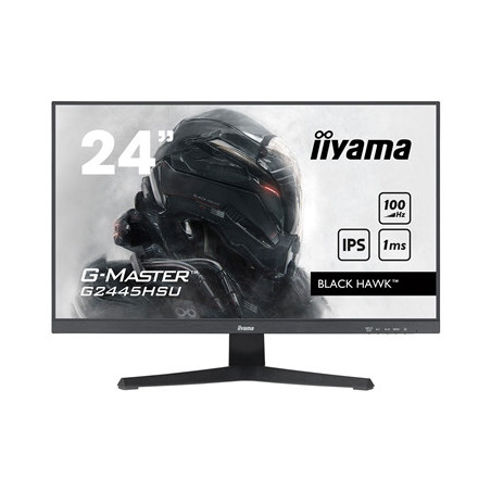 iiyama G-MASTER GB2445HSU-B1 24 inch IPS Monitor  Full HD  1ms  HDMI  DisplayPort  USB Hubx2  Freesync  100Hz  Speakers  Black  