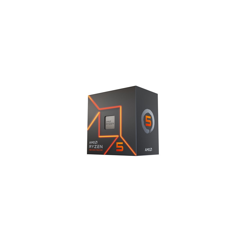 AMD Ryzen 5 7600 6 Core AM5 Processor  12 Threads  3.8GHz up to 5.1GHz Boost  38MB Cache  65W  Wraith Stealth Cooler  Radeon Gra