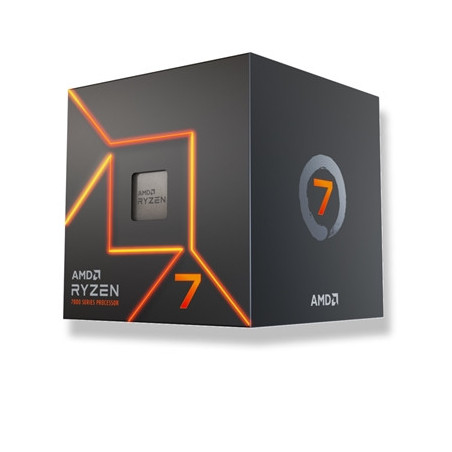 AMD Ryzen 7 7700 with Radeon Graphics  8 Core Processor  16 Threads  3.8GHz up to 5.3GHz Boost  40MB Cache  65W  Wraith Prism LE