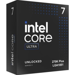 Intel Core Ultra 7 processor 270K Plus  24 Cores  24 Threads  3.2GHz up to 5.5GHz  LGA 1851 Socket 36MB Cache  125W  Maximum Tur