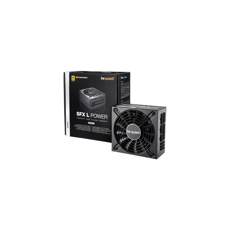 Be Quiet! 500W be quiet! SFX-L  Full Modular  80PLUS Gold  Single Rail  41.7A  120mm Fan  SFX PSU w/ ATX Bracke