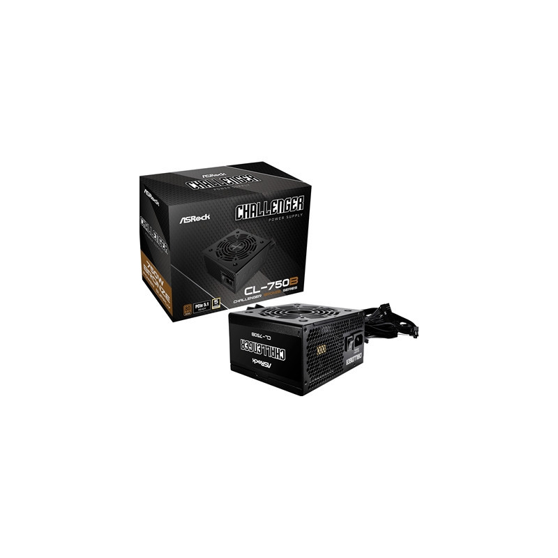 ASRock PRO-650B ATX Power Supply Unit  80 PLUS BRONZE Certified  Low noise 120mm FAN  High Efficiency PSU