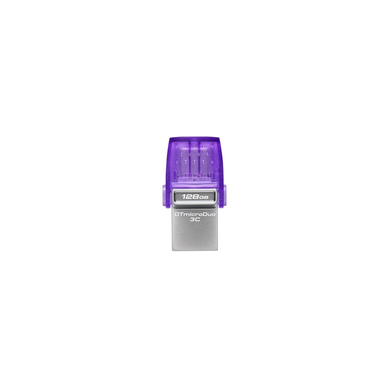 Kingston DataTraveler DTDUO3CG3/128GB 128GB MicroDuo USB OTG Flash Drive  3C  USB-C and Type A