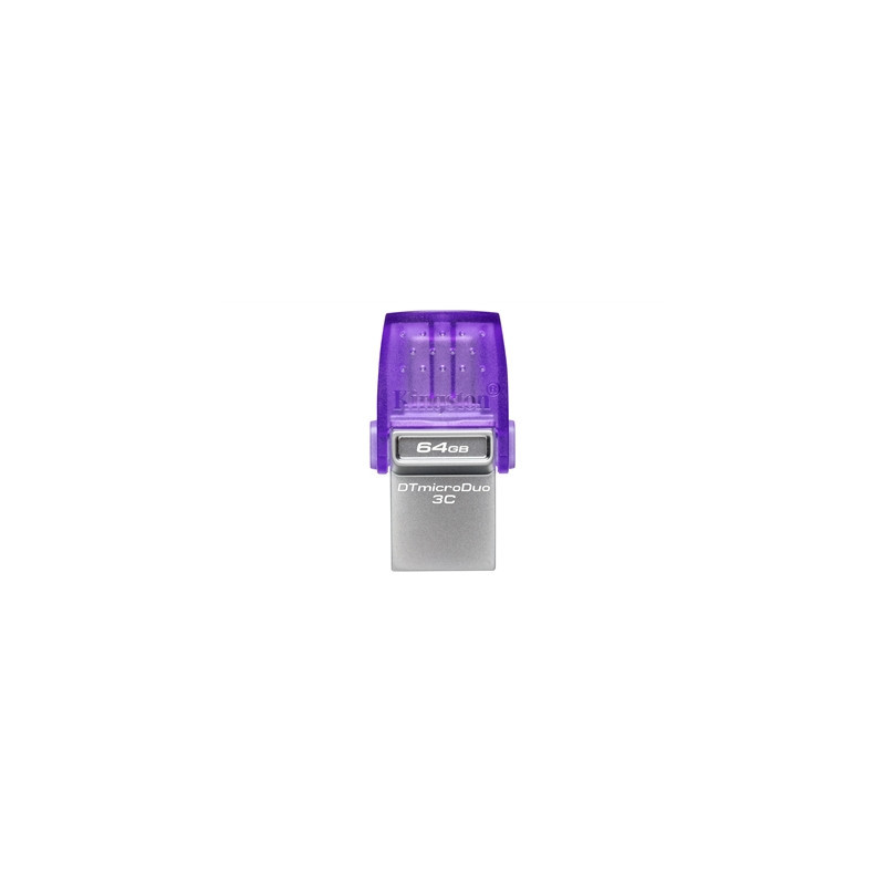 Kingston DataTraveler DTDUO3CG3/64GB 64GB MicroDuo USB OTG Flash Drive  3C  USB-C and Type A