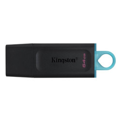 Kingston DataTraveler Exodia 64GB USB 3.2 Black with Cyan loop USB Flash Drive