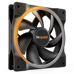 be quiet! Light Wings PWM Addressable RGB Fan  120mm  1700RPM  4-Pin PWM Fan & 3-Pin ARGB Connectors  Black Frame  Black Blades 
