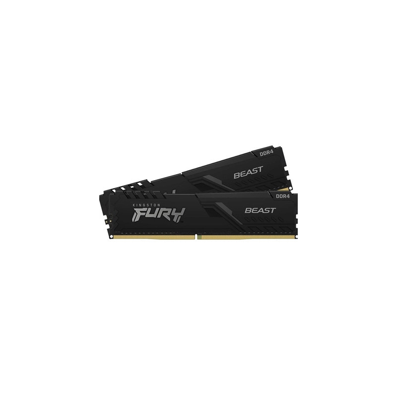 Kingston FURY Beast KF432C16BBK2/16 16GB (2x 8GB) DIMM System Memory  3200MHz  DDR4  CL16  Black  Intel XMP
