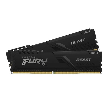 Kingston FURY Beast KF436C17BBK2/16 16GB (2x 8GB) DIMM System Memory  3600MHz  DDR4  CL17  Black  Intel XMP