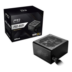 ASRock PRO-850G 850W ATX Power Supply Unit  80 Plus Gold Certified  120mm Silent Cooling Fan  High Efficiency PSU
