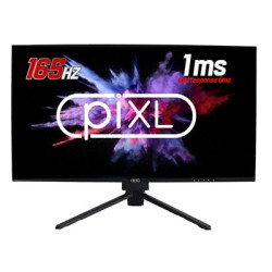 piXL CM27F10 27 Inch Frameless Gaming Monitor  Widescreen LCD Panel  Full HD 1920x1080  1ms Response Time  165Hz Refresh  Displa