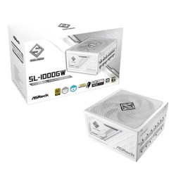 ASRock Steel Legend SL-1000G 1000W ATX Power Supply Unit  80 Plus Gold Certified  120mm Silent Cooling Fan  High Efficiency PSU