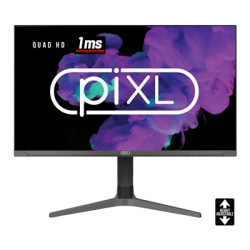 piXL CM27G7 27 Inch Frameless QHD IPS Monitor  100Hz  1ms  Freesync  G-Sync  HDMI  Display Port  USB  Black with RGB Lighting  V