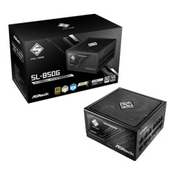 ASRock Steel Legend SL-850G 850W ATX Power Supply Unit  80 Plus Gold Certified  120mm Silent Cooling Fan  High Efficiency PSU