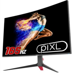 piXL CM32GF5 32 Inch Curved Gaming Monitor  144Hz/ 165Hz  1ms Response Time  Frameless  Freesync  G-Sync  1920 x 1080 Full HD  D