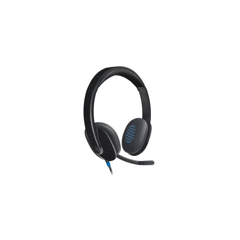 Logitech H540 USB Headset with Noise-Cancelling Mic and On Ear Controls