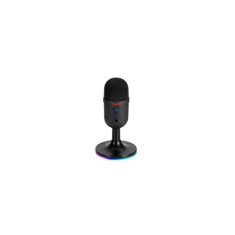 Marvo Scorpion MIC-06 Blast 40 USB RGB Noise Cancelling Wired Microphone (Black)