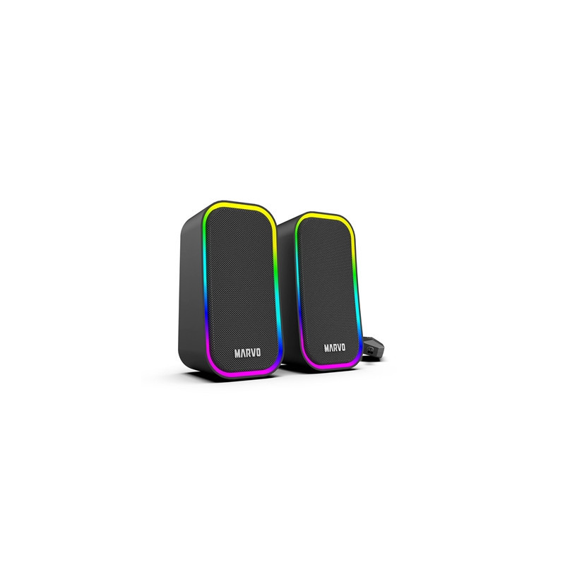 Marvo Scorpion SG-285 Havoc 20 USB Powered Stereo RGB 6W Gaming Speakers (Black)