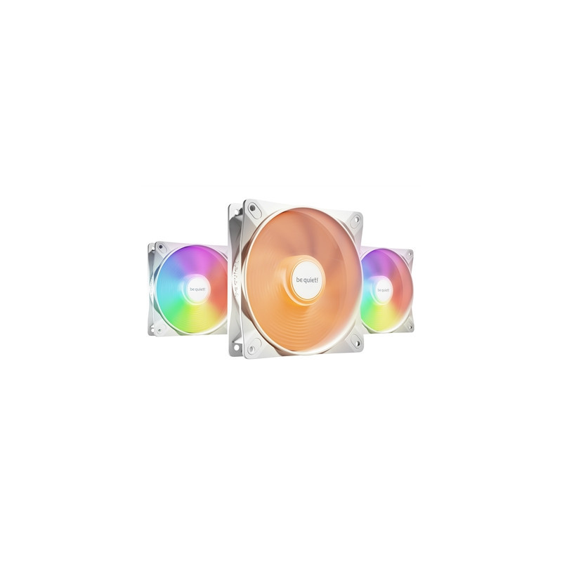 be quiet! Light Wings LX 120mm PWM High-Speed Fan  ARGB Lighting  White  Ultra-Quiet Operation  High Airflow  Rifle Bearing  Dai