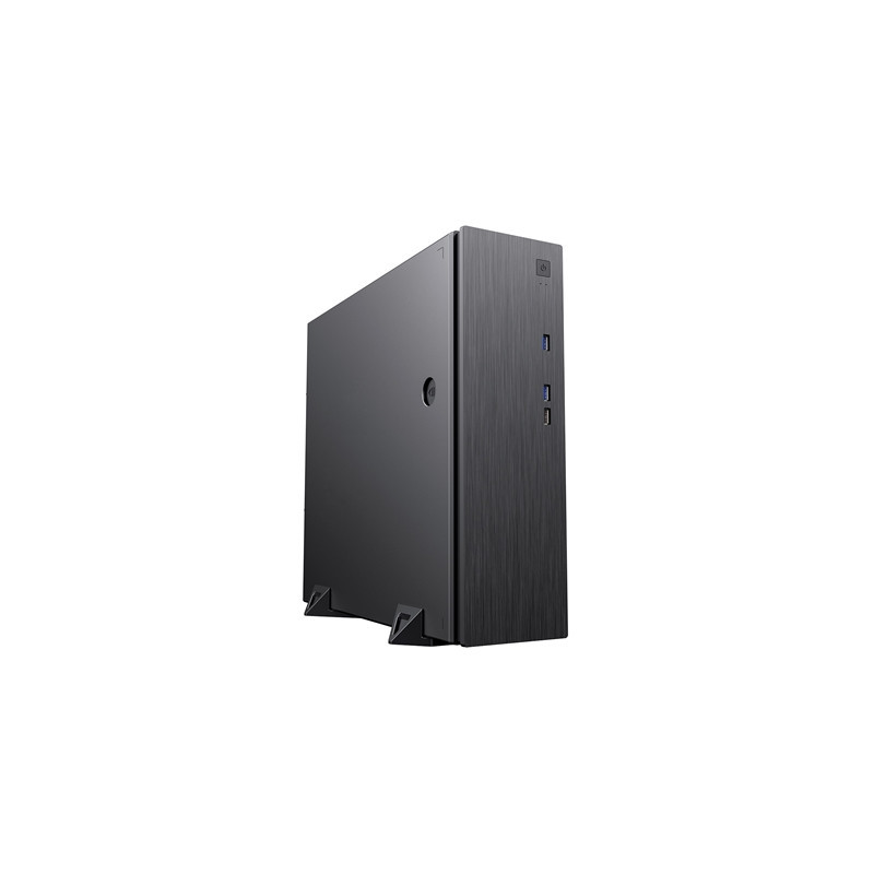 CiT S506 Case  Home & Business  Black  Slim Desktop Chassis  2 x USB 3.0 / 1 x USB 2.0  Full Tool-Less Design  Micro ATX  Mini-I