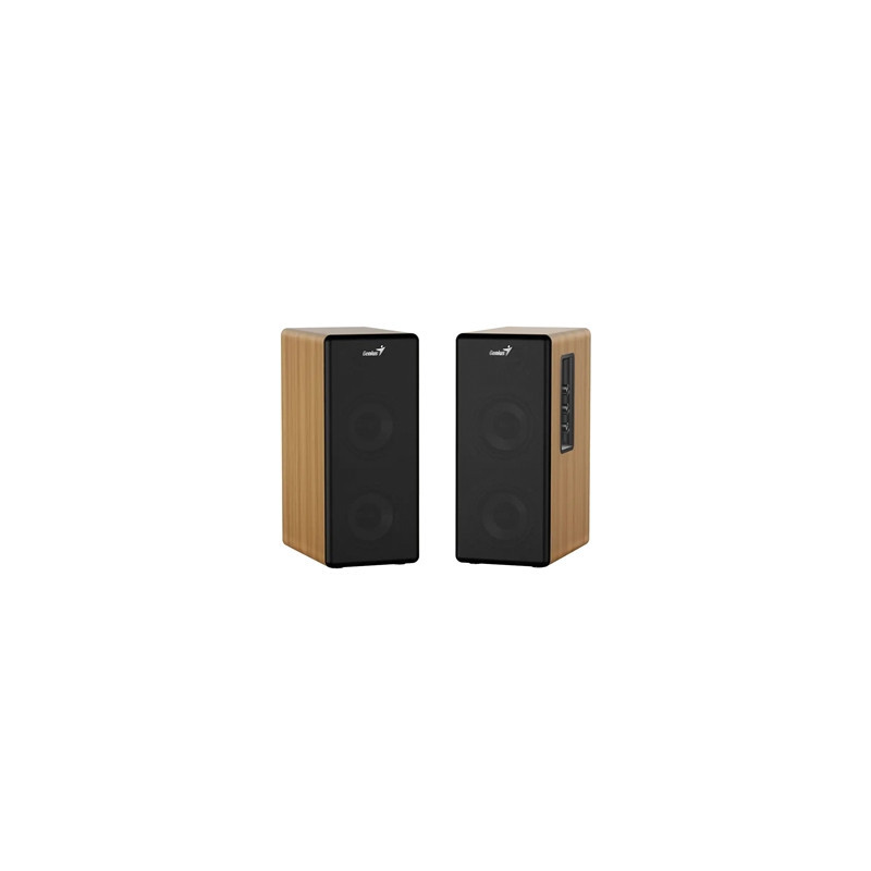 Genius SP-HF1220BT 45W RMS  Bluetooth 2-Way Wood Speakers  Bluetooth  3.5mm