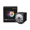 be quiet! Pure Rock Pro 3 LX CPU Cooler  Universal Socket  2 x Light Wings Fans  2000RPM  only 34.8dB(A) at maximum fan speed  2