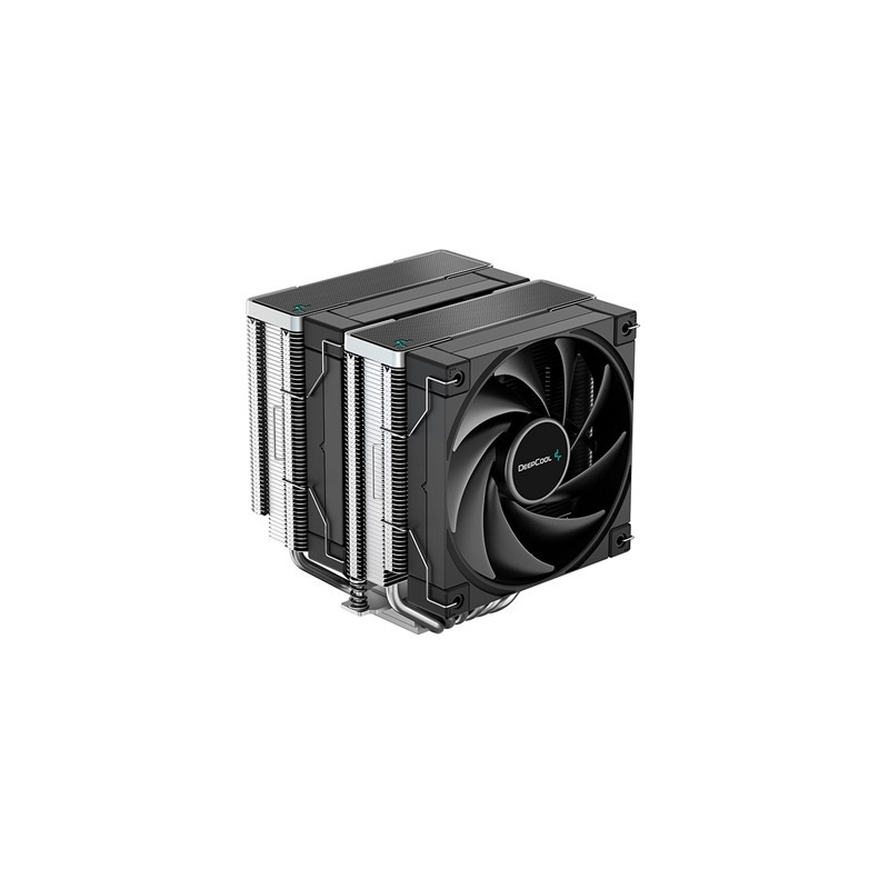 DeepCool AK620 Fan CPU Cooler  Universal Socket  Dual Powerful 120mm FDB PWM Black Fans  1850RPM  6 Heat Pipes  260W Heat Dissip