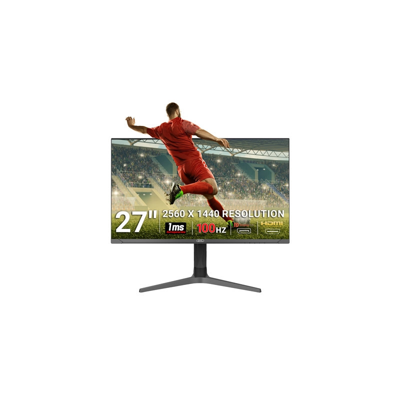 piXL CM27G7 27 Inch 100Hz QHD IPS Gaming Monitor with AMD FreeSync & Nvidia G-Sync  1ms Response Time  DisplayPort  HDMI  USB-A 