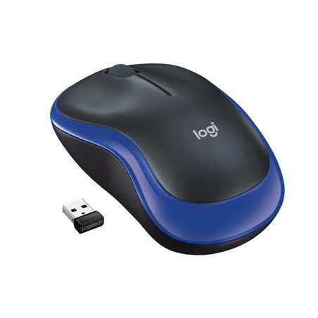 Logitech M185 Wireless Mouse  2.4GHz with USB Mini Receiver  12-Month Battery Life  1000 DPI Optical Tracking  Ambidextrous  Com