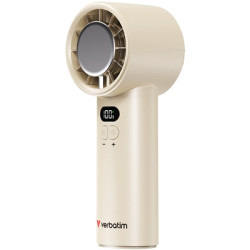 Verbatim Cool 'n' Go Ice Touch Handheld Fan - White/Silver