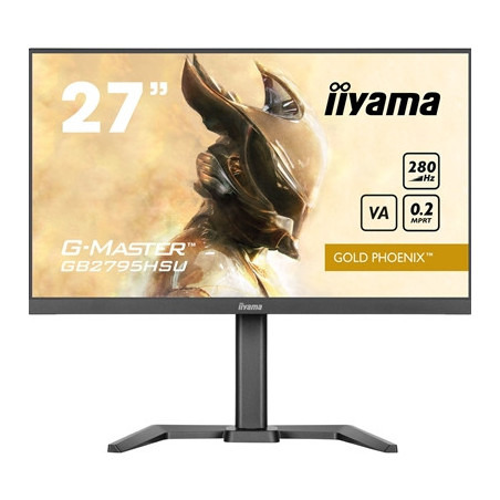 iiyama G-MASTER GB2795HSU-B1 27 inch Monitor  Full HD  0.2ms  HDMI  DisplayPort  HDCP  USB Hubx4  Freesync  280Hz  Speakers  Bla