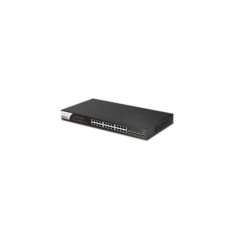 DrayTek VSP1281X-K VigorSwitch P1281x 24 Port Gigabit POE Smart Managed Switch with 4x 10GbE SFP Ports