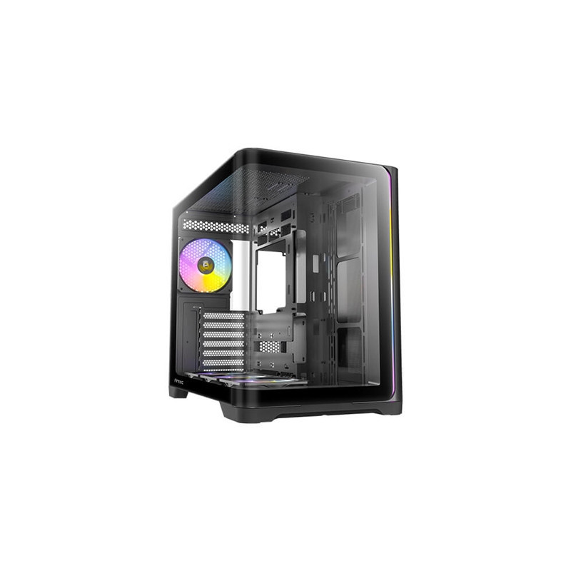 Antec Constellation C5 Curve Gaming Case  1 x USB Type-C / 2 x USB 3.0  Tempered Glass Front and Side Window Panels  Dual Chambe