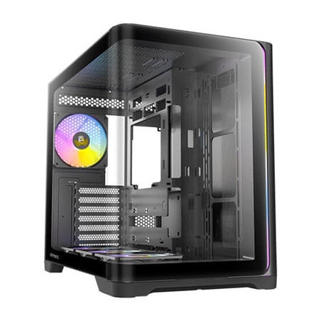 Antec Constellation C5 Curve Gaming Case  1 x USB Type-C / 2 x USB 3.0  Tempered Glass Front and Side Window Panels  Dual Chambe