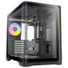 Antec Constellation C5 Curve Gaming Case  1 x USB Type-C / 2 x USB 3.0  Tempered Glass Front and Side Window Panels  Dual Chambe