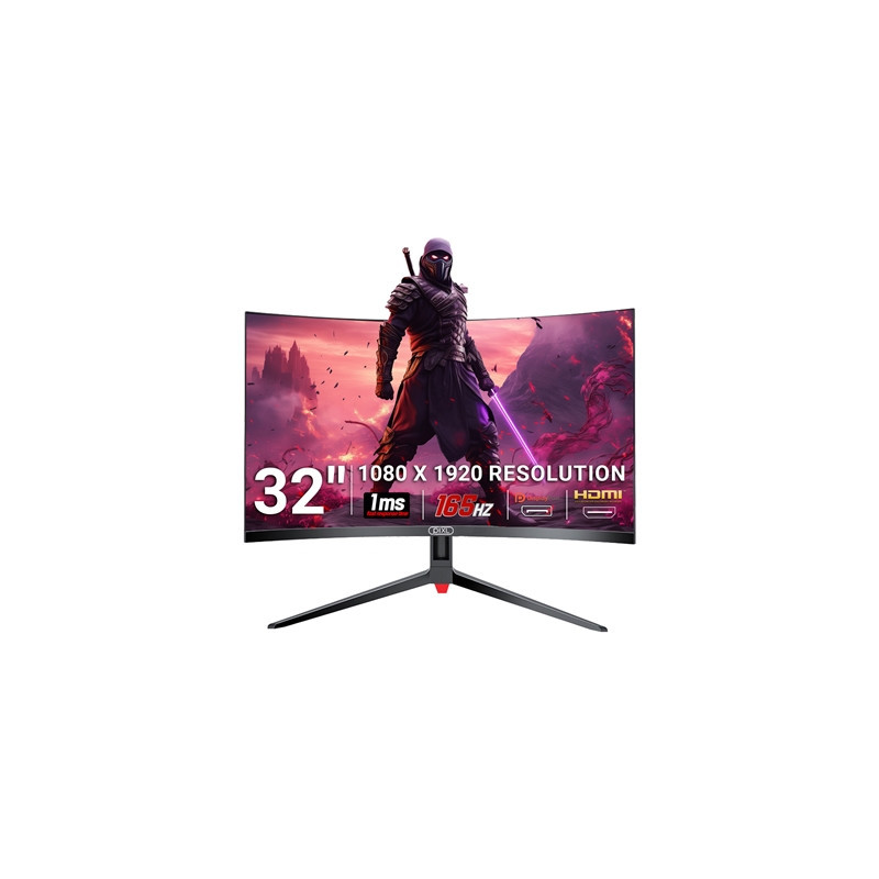 piXL CM32GF5 32 Inch 165Hz HDR Full HD Curved Gaming Monitor with AMD FreeSync & Nvidia G-Sync  1920 x 1080 Resolution  1ms Resp