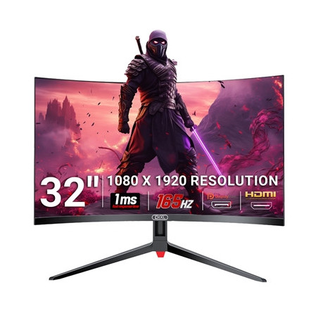 piXL CM32GF5 32 Inch 165Hz HDR Full HD Curved Gaming Monitor with AMD FreeSync & Nvidia G-Sync  1920 x 1080 Resolution  1ms Resp